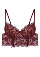 Biustonosze - Biustonosz push-up Klara - ciemny fiolet 70E - miniaturka - grafika 1