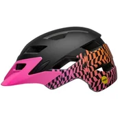 Kaski rowerowe - BELL Sidetrack Czarno-różowy dla Dzieci ( uniwersalny) MIPS - miniaturka - grafika 1