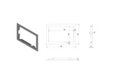 Akcesoria kominkowe - blenda do wkładu NADIA 12 szerokość ramki 70 mm L - miniaturka - grafika 1