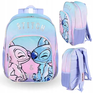 Disney Stitch Angel Niebieski plecak dla dziewczynki szkolny 38x31x12 cm - Plecaki szkolne i tornistry - miniaturka - grafika 1