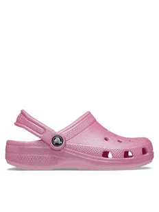 Crocs Klapki Classic Glitter Clog K 206993 Różowy - Buty dla dziewczynek - miniaturka - grafika 1