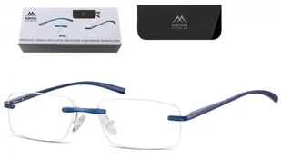 Patentki Bezramkowe Asferyczne Okulary aluminiowe do Czytania Montana MR68C moc: +2 - Okulary korekcyjne, oprawki, szkła - miniaturka - grafika 1