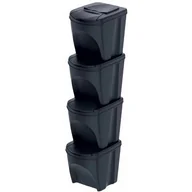 Kosze na śmieci - Pojemnik Kosz Na Odpady Śmieci 25L x 4 Sortowania - miniaturka - grafika 1
