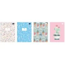 Inter-druk Zeszyt A5 32 Kartki Linia Wąska Kolorowa Trends Girls 276049 - Zeszyty szkolne - miniaturka - grafika 1