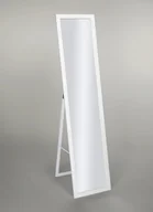 Lustra - Lustro stojące do garderoby skandynawskie 155x35,8 w białej ramie BD art - miniaturka - grafika 1