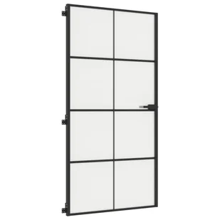 Drzwi wewnętrzne, czarne, 102,5x201,5 cm, szkło i aluminium 8721012119833 - Drzwi wewnętrzne - miniaturka - grafika 6