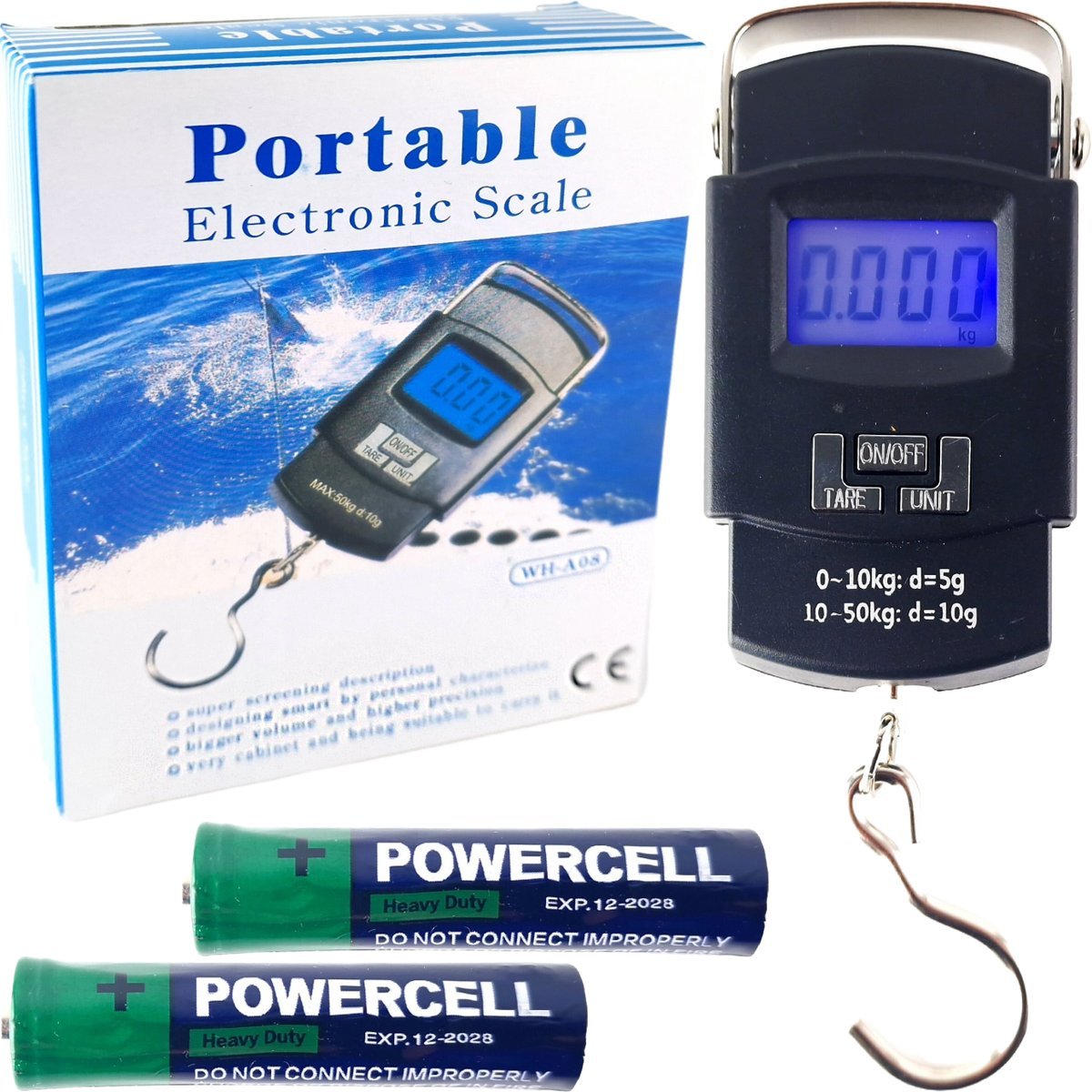 WAGA RĘCZNA BAGAŻOWA LOTNICZA CYFROWA DO 50 KG TURYSTYCZNA PODRĘCZNA