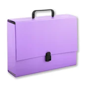 Teczki i skoroszyty - Penmate Tadeo Trading Tadeo Trading Teczka z rączką A4 10cm wrzosowa Tadeo Trading TARGI AD022TT - miniaturka - grafika 1