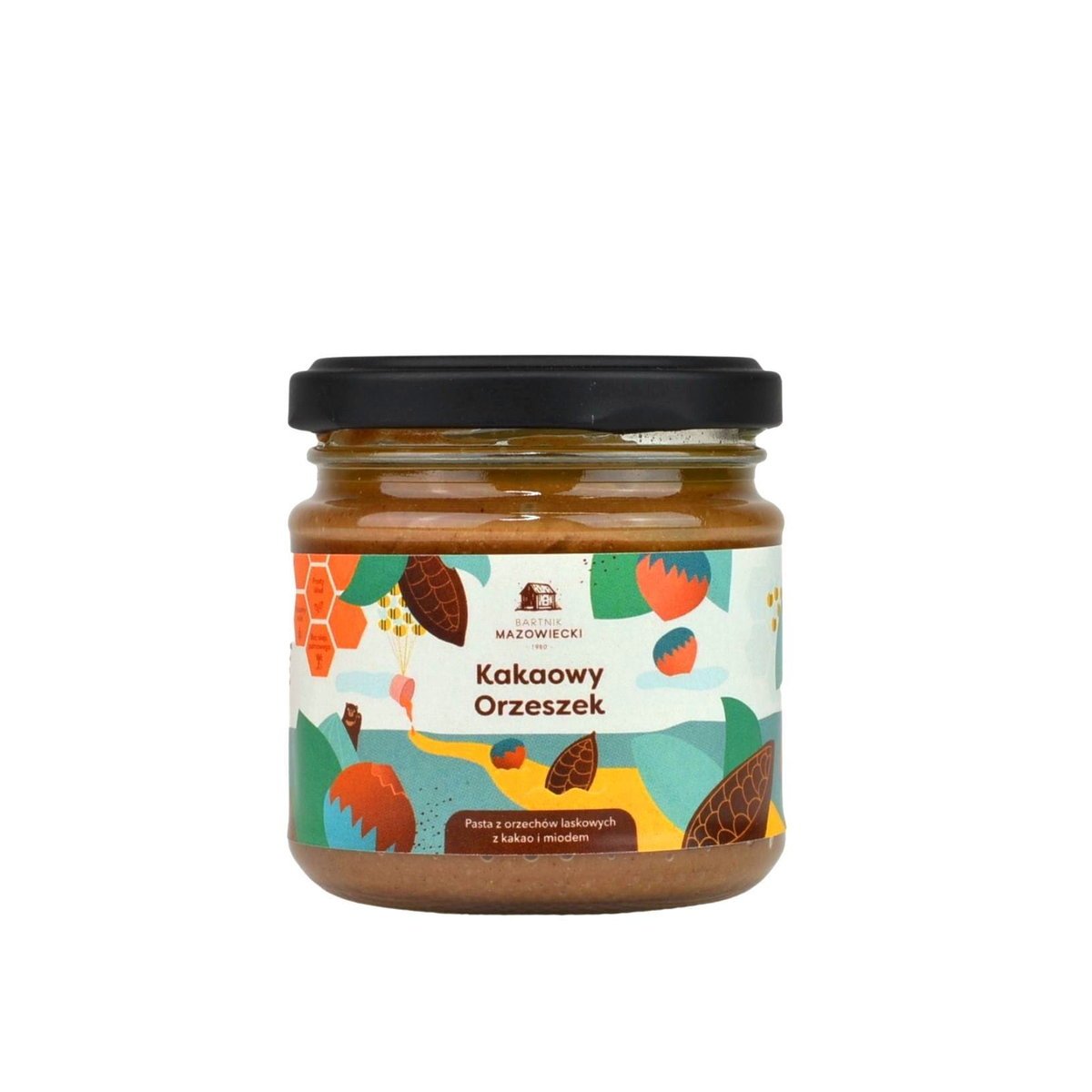 Kakaowy orzeszek - pasta orzechowa / krem czekoladowy 200g / Bartnik Mazowiecki