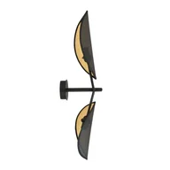 Lampy ścienne - Kinkiet ścienny Vene czarno-złoty 2xE14x10W wym: 67 x 12 cm metal IP20 Emibig - miniaturka - grafika 1