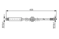 Przewody hamulcowe - Bosch Przewód hamulcowy giętki BOSCH 1987481373 1987481373 - miniaturka - grafika 1