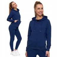 Bluzy damskie - Rozpinana BLUZA DAMSKA Gładka Dresowa z Kapturem Klasyczna Wygodna MORAJ S - miniaturka - grafika 1