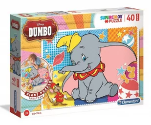 Puzzle Supercolor 40 podłogowe Dumbo - Puzzle - miniaturka - grafika 3