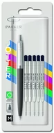 Długopisy - Parker JOTTER ORIGINALS WOW PACK DŁUGOPIS BLACK Długopis kulkowy Jotter Originals czarny + 5 niebieskich wkładów 2152193 2152193 - miniaturka - grafika 1