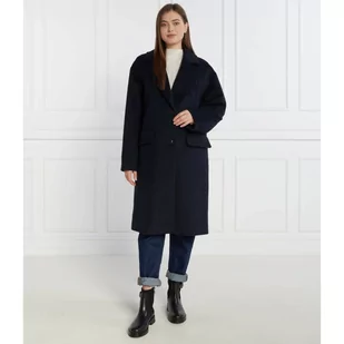 Tommy Hilfiger Płaszcz | z dodatkiem wełny - Płaszcze damskie - miniaturka - grafika 1