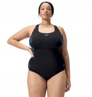 Stroje kąpielowe - SPEEDO PLUS SIZE STRÓJ JEDNOCZĘŚCIOWY CZARNY DAMSKI 44 JGP - miniaturka - grafika 1