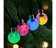 Lampy ogrodowe - Świąteczny zewnętrzny łańcuch LED 20xLED/2xAA 2,2 m IP44 wielokolorowy - miniaturka - grafika 1