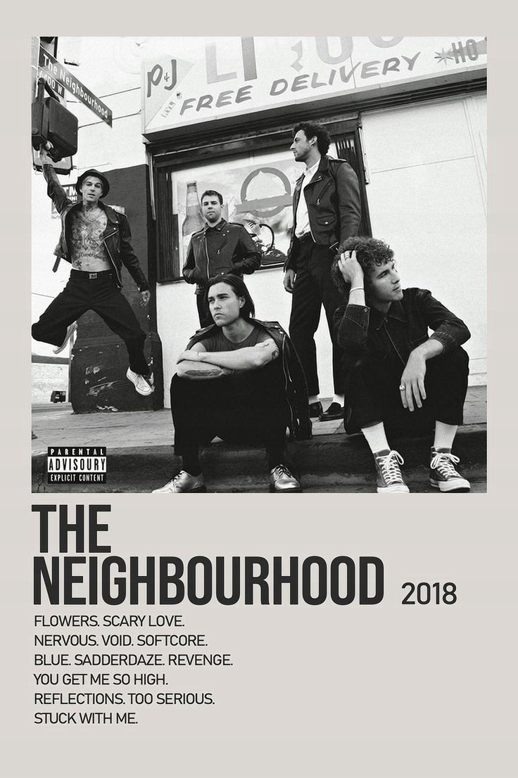PODKŁADKA POD MYSZ Nadruk 22x18 cm The Neighbourhood Zespół Tekst Prezent