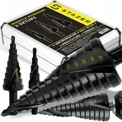 Wiertła - WIERTŁA STOŻKOWE STOPNIOWE DO METALU DREWNA PLASTIKU BLACH ZESTAW 4-32MM - miniaturka - grafika 1