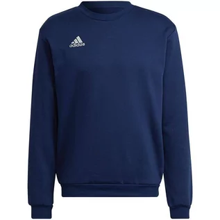 Koszulki męskie - Bluza sportowa męska Adidas Entrada 22 Sweat Top sportowy Granatowa H57480-Xs - grafika 1