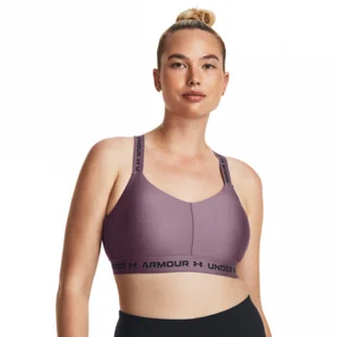 Biustonosz treningowy Under Armour UA Crossback Low - fioletowy - UNDER ARMOUR - Bielizna sportowa damska - miniaturka - grafika 1