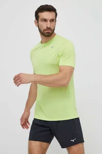 Koszulki męskie - Mizuno t-shirt do biegania Impulse kolor zielony J2GAA519 - grafika 1