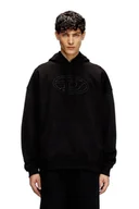Bluzy męskie - felpa uomo diesel a3791 0jyyj s-ummer-bigoval 9xx black - miniaturka - grafika 1