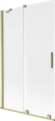 Parawany nawannowe - Mexen Velar parawan nawannowy 2-skrzydłowy rozsuwany 110 x 150 cm, szron, złoty szczotkowany - 896-110-000-31-55 - miniaturka - grafika 1