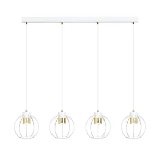 Lampa - cztery druciane klosze zwisające z listwy 1224/4 z serii AJAX - Lampy sufitowe - miniaturka - grafika 1