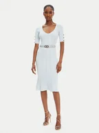 Sukienki - Marciano Guess Sukienka dzianinowa 5RGK07 5810Z Niebieski Regular Fit - miniaturka - grafika 1