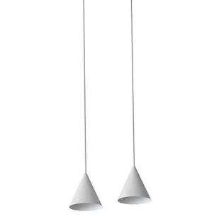 Regulowana lampa wisząca Fourty 11446 trójkątna metalowa biała - Lampy sufitowe - miniaturka - grafika 1