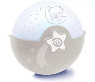 Wyposażenie pokoiku dziecięcego - Infantino - Dziecięca lampka z projektorem 3xAA szara - miniaturka - grafika 1