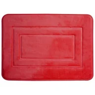 Dywaniki łazienkowe - Dywanik łazienkowy SAN REMO 40 x 60 cm czerwony - miniaturka - grafika 1