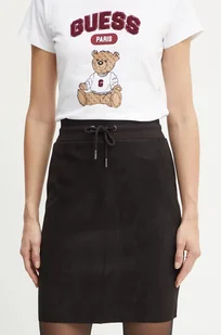 Guess spódnica kolor czarny mini ołówkowa - Spódnice - miniaturka - grafika 1