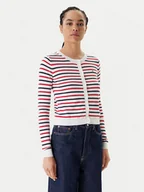 Swetry damskie - Tommy Jeans Kardigan Essential DW0DW20976 Kolorowy Regular Fit - miniaturka - grafika 1