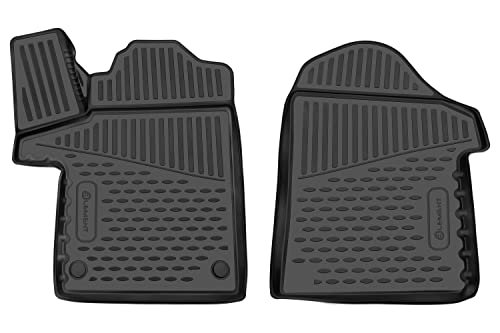 Dywaniki gumowe ELEMENT 3D do MERCEDES-BENZ Vito (W447) 2014 -> Mv,Europe, 4-drzwiowe, 2szt.