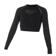 Koszulki sportowe damskie - Damska Koszulka BRUBECK RASHGUARD ATHLETIC LC10020-CZARNY – Czarny - miniaturka - grafika 1