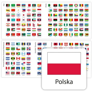 FLAGI PAŃSTW Świata KODY PAŃSTW NAKLEJKI na kufer motocyklowy - Pasmanteria - miniaturka - grafika 1