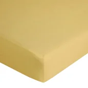 Prześcieradła - Eurofirany B.B. CHOCZYŃSCY SPÓŁKA JAWNA Prześcieradło z Gumką Jersey D91 120x200 w.25 Musztarda 5903571130617 - miniaturka - grafika 1