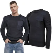 Odzież taktyczna i umundurowanie - Sweter Wojskowy BRANDIT Navy - miniaturka - grafika 1