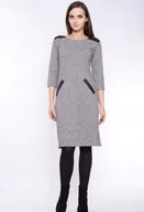 Sukienki - CZARNA SUKIENKA POGRZEB ZALOBA OKAZJA - miniaturka - grafika 1