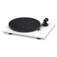Gramofony - Pro-Ject E1 - Gramofon z wkładką OM5e Biały - miniaturka - grafika 1