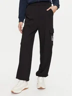 Spodnie damskie - EA7 Emporio Armani Spodnie materiałowe 6DTP94 TJZCZ Czarny Regular Fit - miniaturka - grafika 1