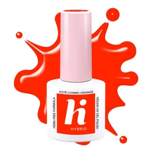 Hi Hybrid HEMA Free Lakier hybrydowy Neon #278 Cosmo Orange 5ml - Lakiery hybrydowe - miniaturka - grafika 1