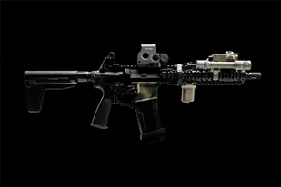 Strike Industries - Chwyt Picatinny Angled Vertical Grip - Short - Czarny - SI-AR-CMAG-RAIL-S-BK - Osprzęt do wiatrówek - miniaturka - grafika 8