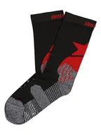 Skarpetki męskie - Zimtstern Skarpety sportowe "Techsockz MTB Performance" w kolorze czarno-szaro-czerwonym - miniaturka - grafika 1