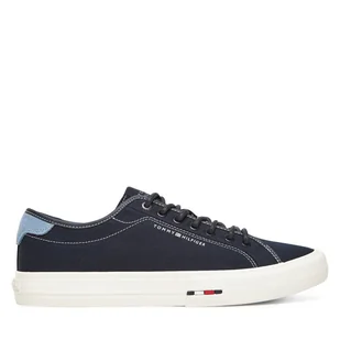 Tenisówki Tommy Hilfiger Hi Vulc Street Canvas FM0FM05515 Granatowy - Trampki męskie - miniaturka - grafika 1