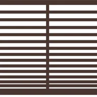 Ogrodzenia - Polbram Brama przesuwna bez przeciwwagi Bali II 4x1,5 m prawa brązowa - miniaturka - grafika 1