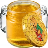 Pojemniki kuchenne - Słoiki na przetwory Lerma 200ml 50 szt. 66mm + wieczka miód - miniaturka - grafika 1