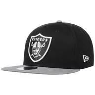 Czapki i chusty sportowe męskie - Czapka 9Fifty Team Patch Raiders by New Era, czarno-szary, M/L (57-59 cm) - miniaturka - grafika 1